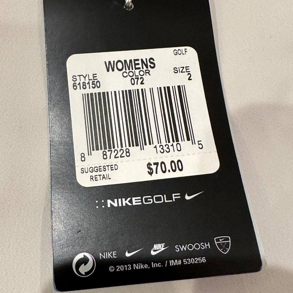 NWT - Nike Golf Tour Performance Women's Skort - Beige - Size 2 - Picture 3 of 9